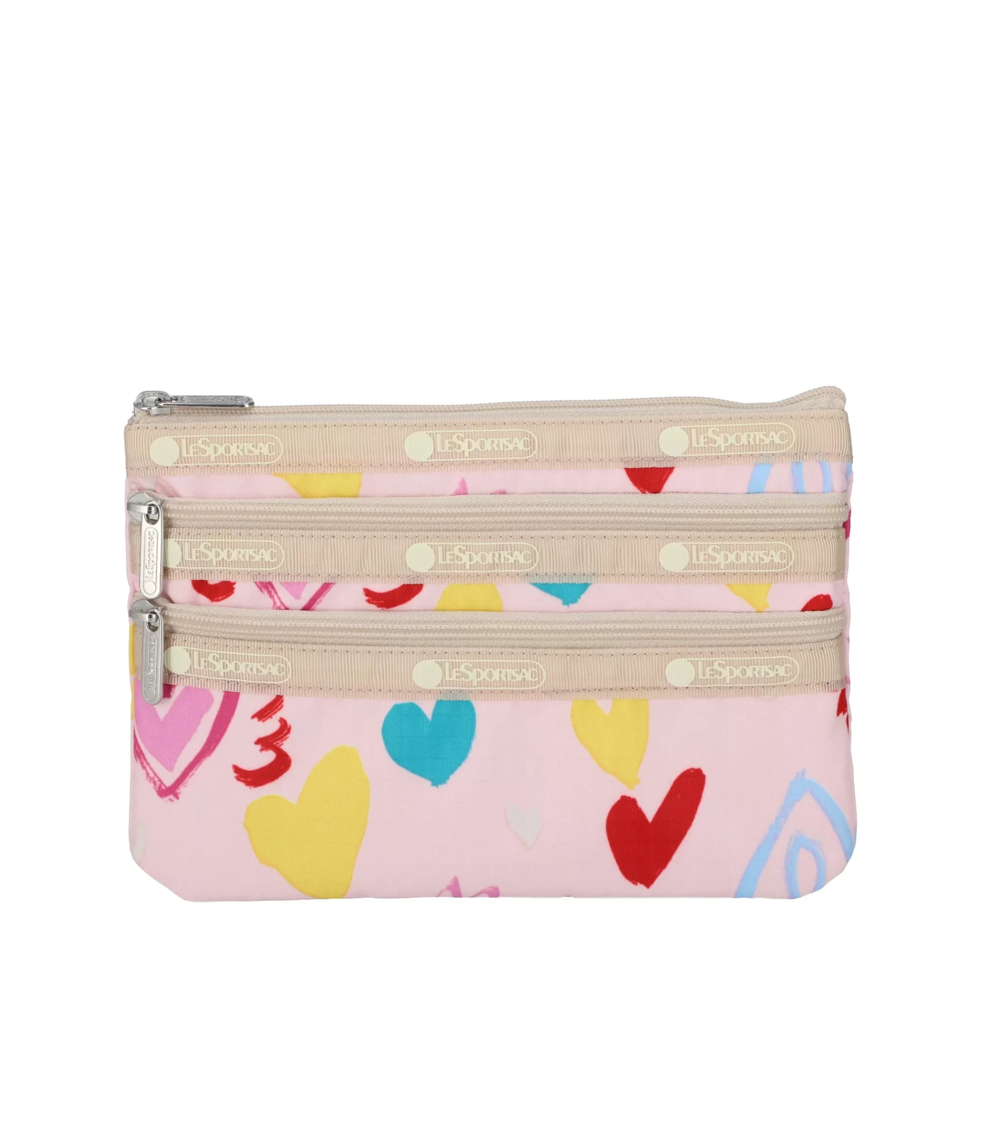 3-Zip Cosmetic-LeSportsac Outlet